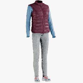 3D Womne's Jeans Sneakers Vest Pullover 1 model